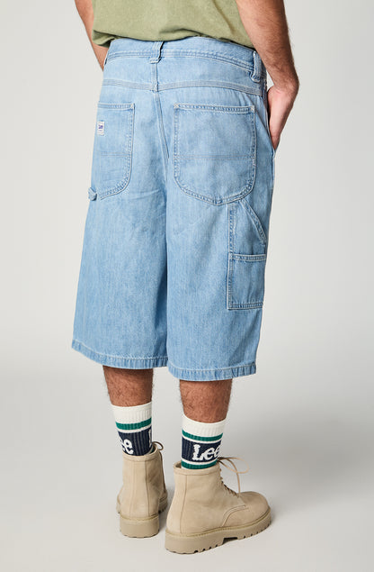 Shorts Hombre Cargo Celeste
