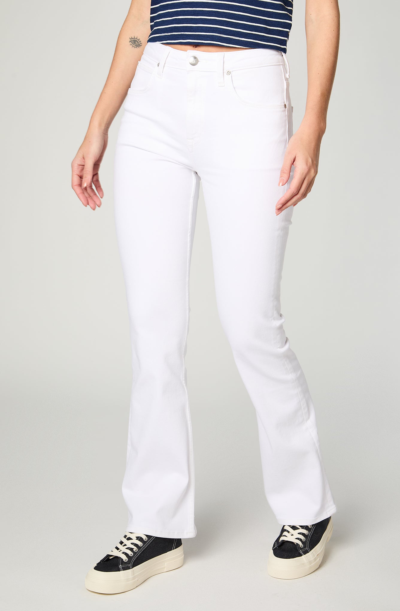 Jeans Mujer Jeans Bresboot White