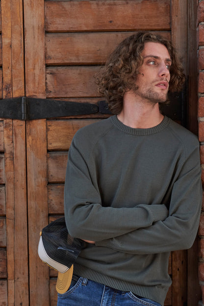 Sweater Hombre Regular Ecru Pocket Tee