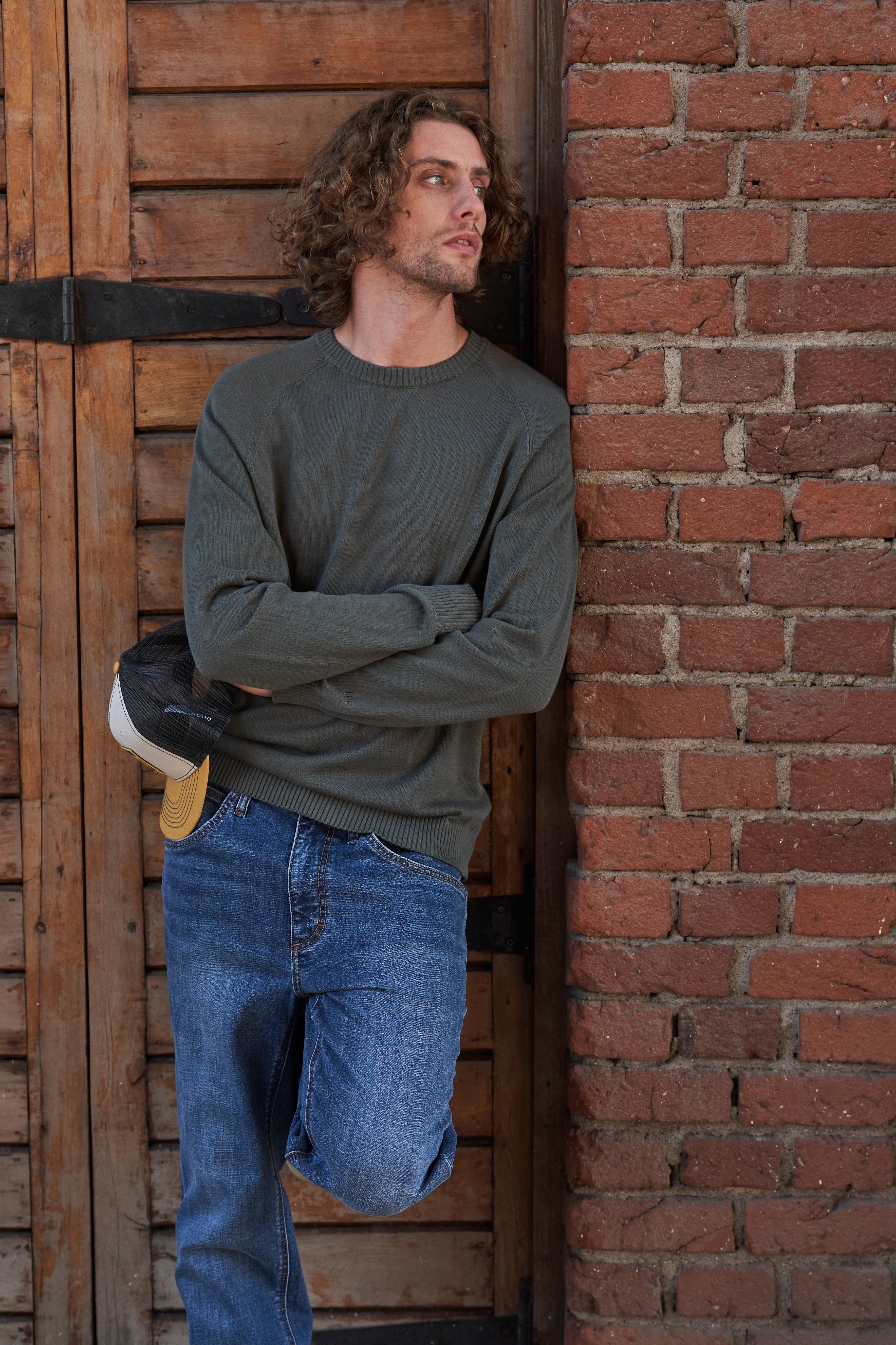 Jeans Hombre Straight Azul Medio Roberto