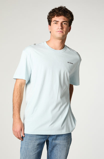 Polera Hombre Lee Jeans Celeste