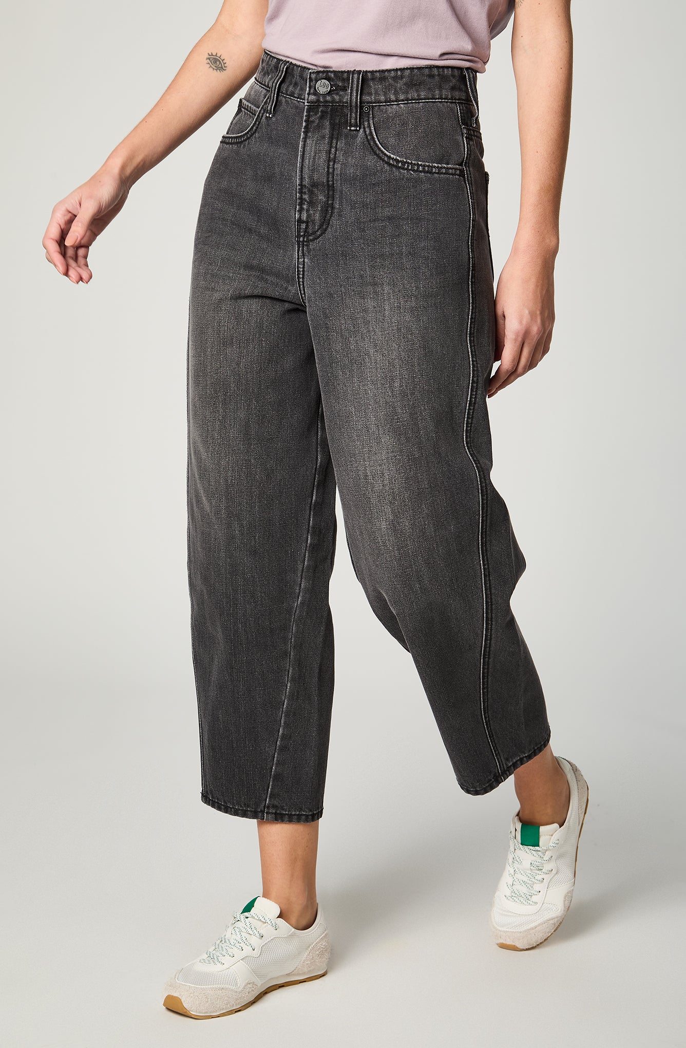 Jeans Mujer Tappered Black