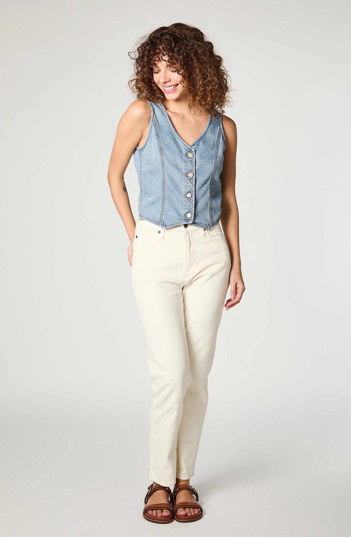 Chaqueta Mujer Denim Vest