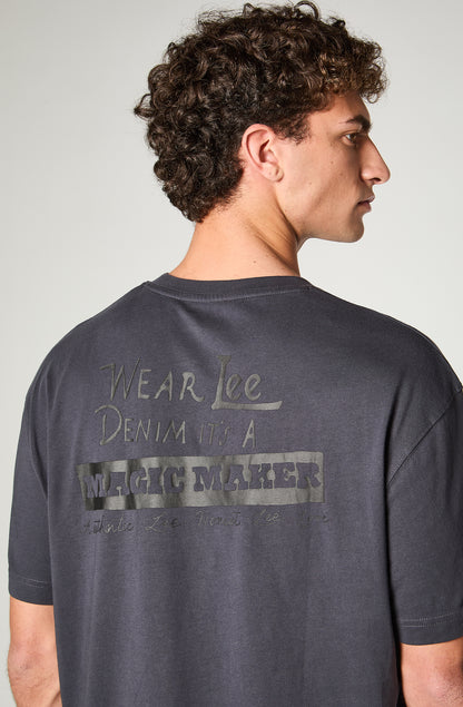 Polera Hombre Magic Maker Stone Grey