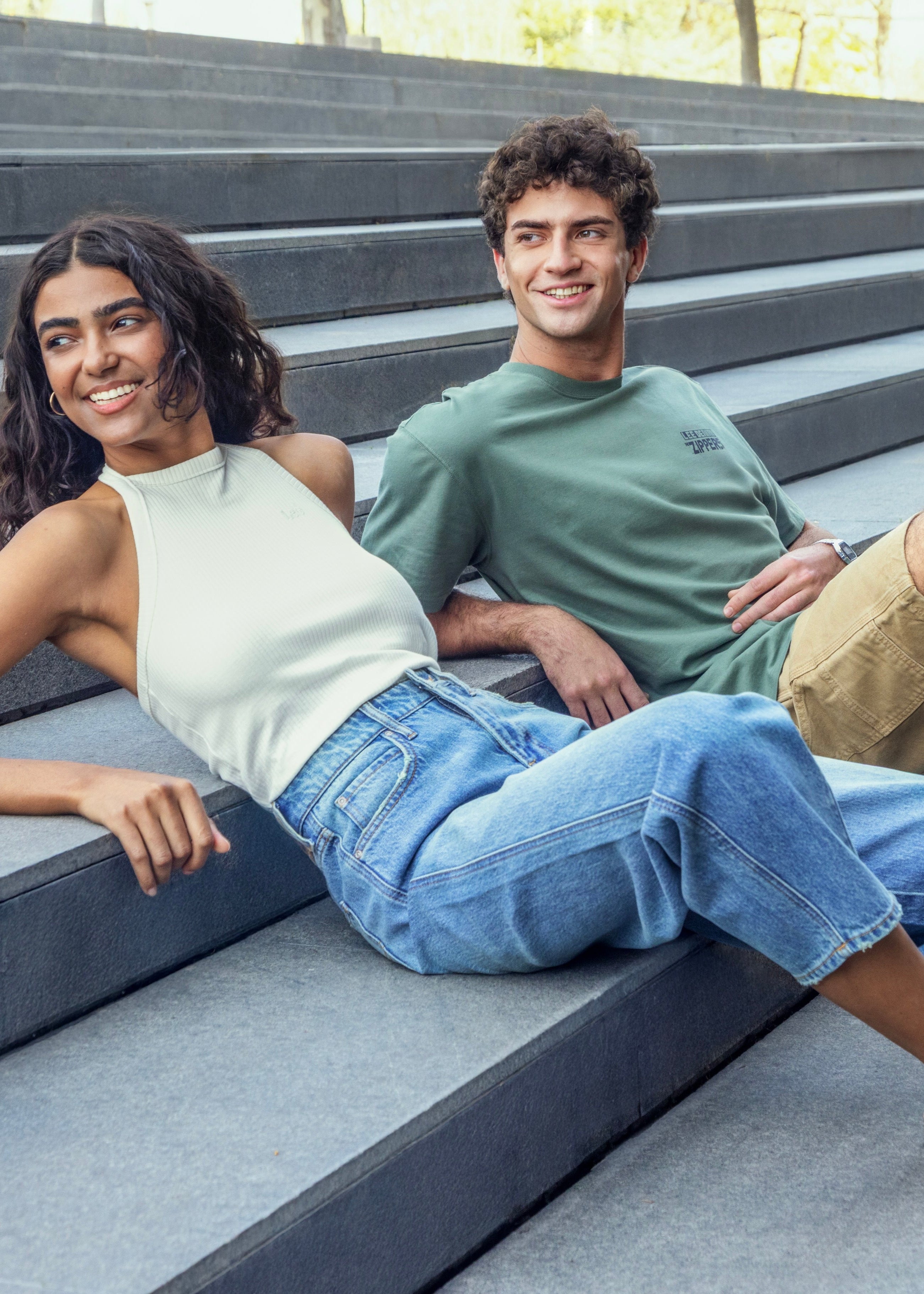 Jeans Mujer Tappered Blue