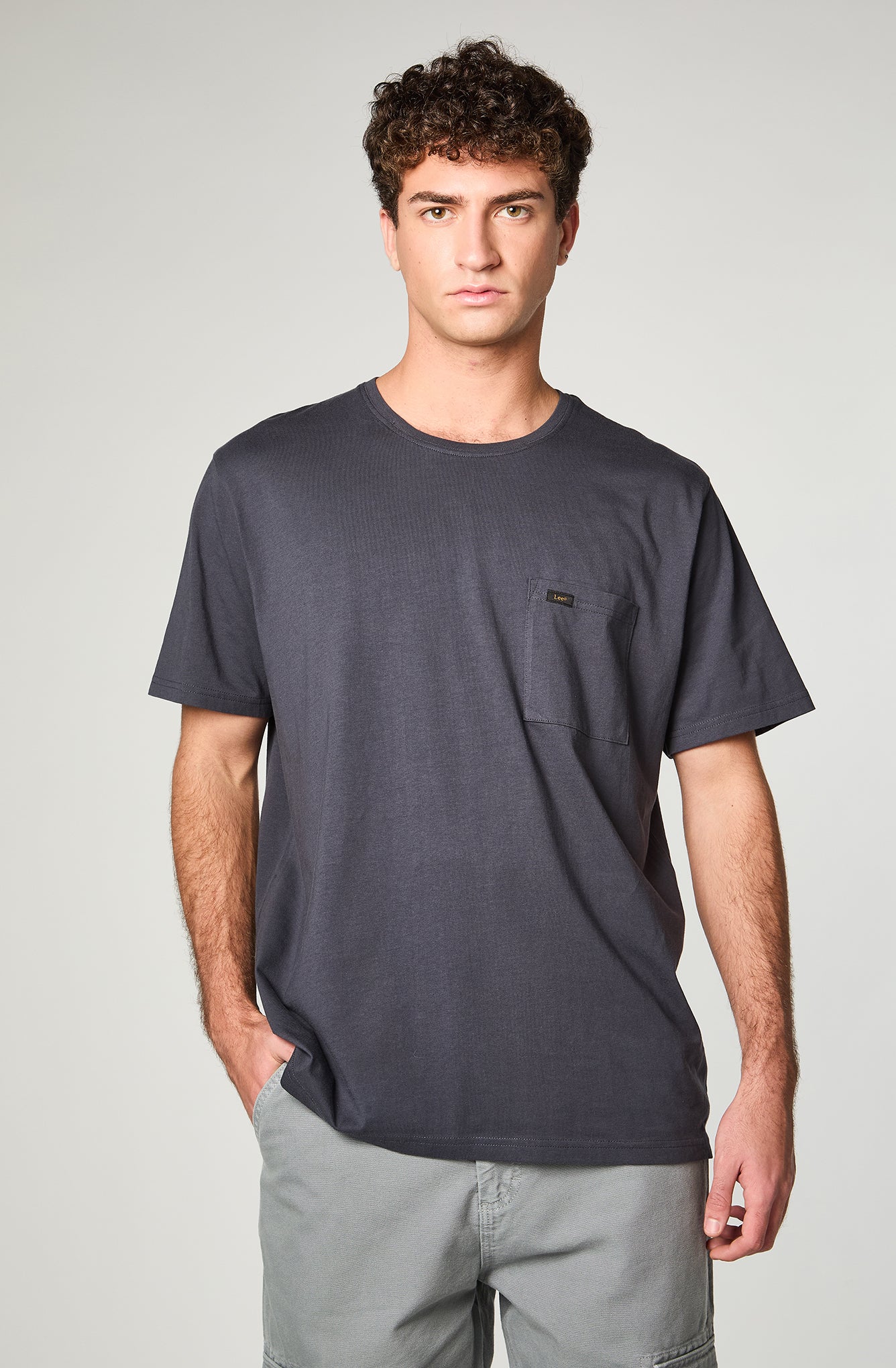 Polera Hombre Regular Stone Grey