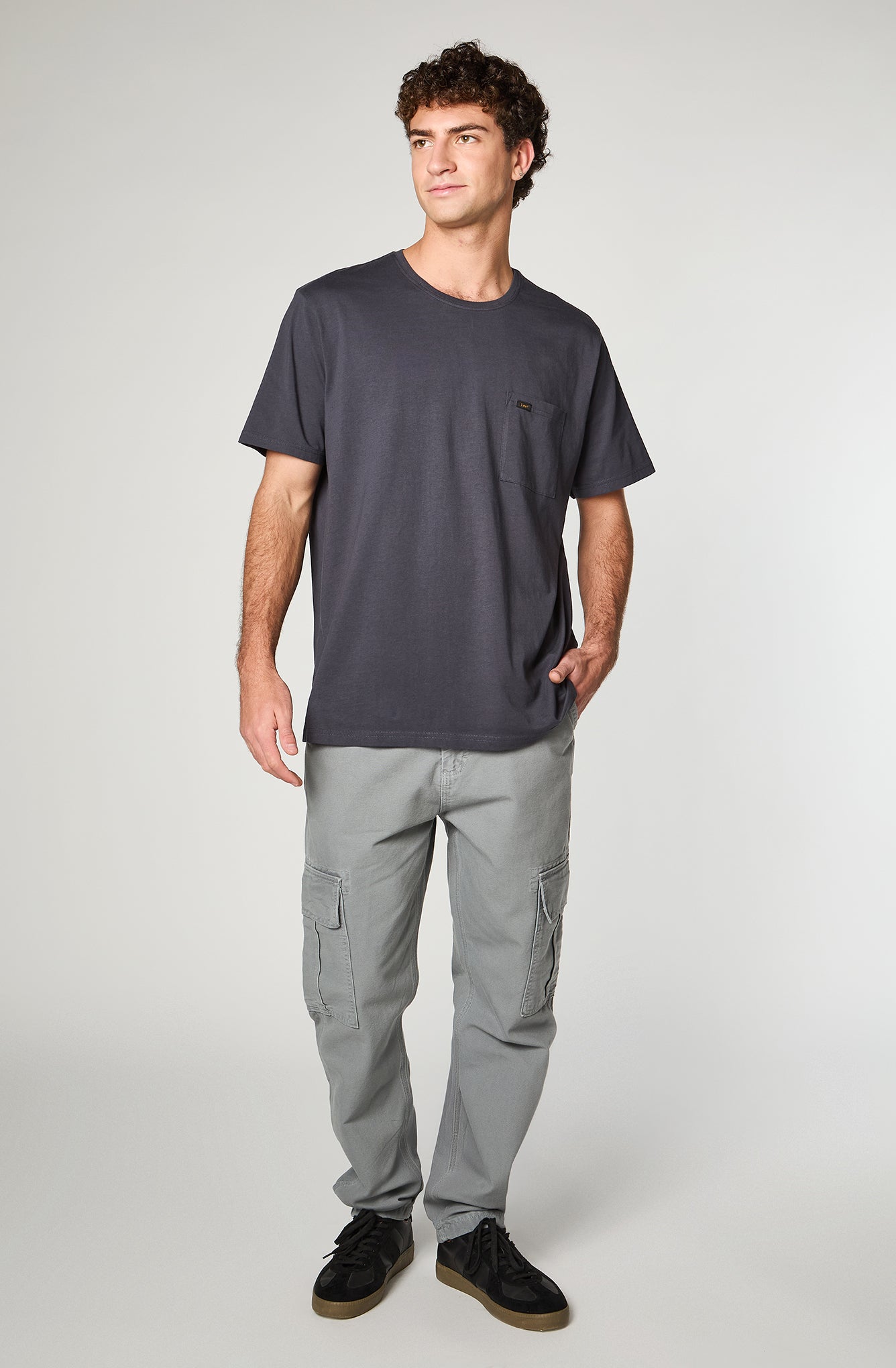 Polera Hombre Regular Stone Grey