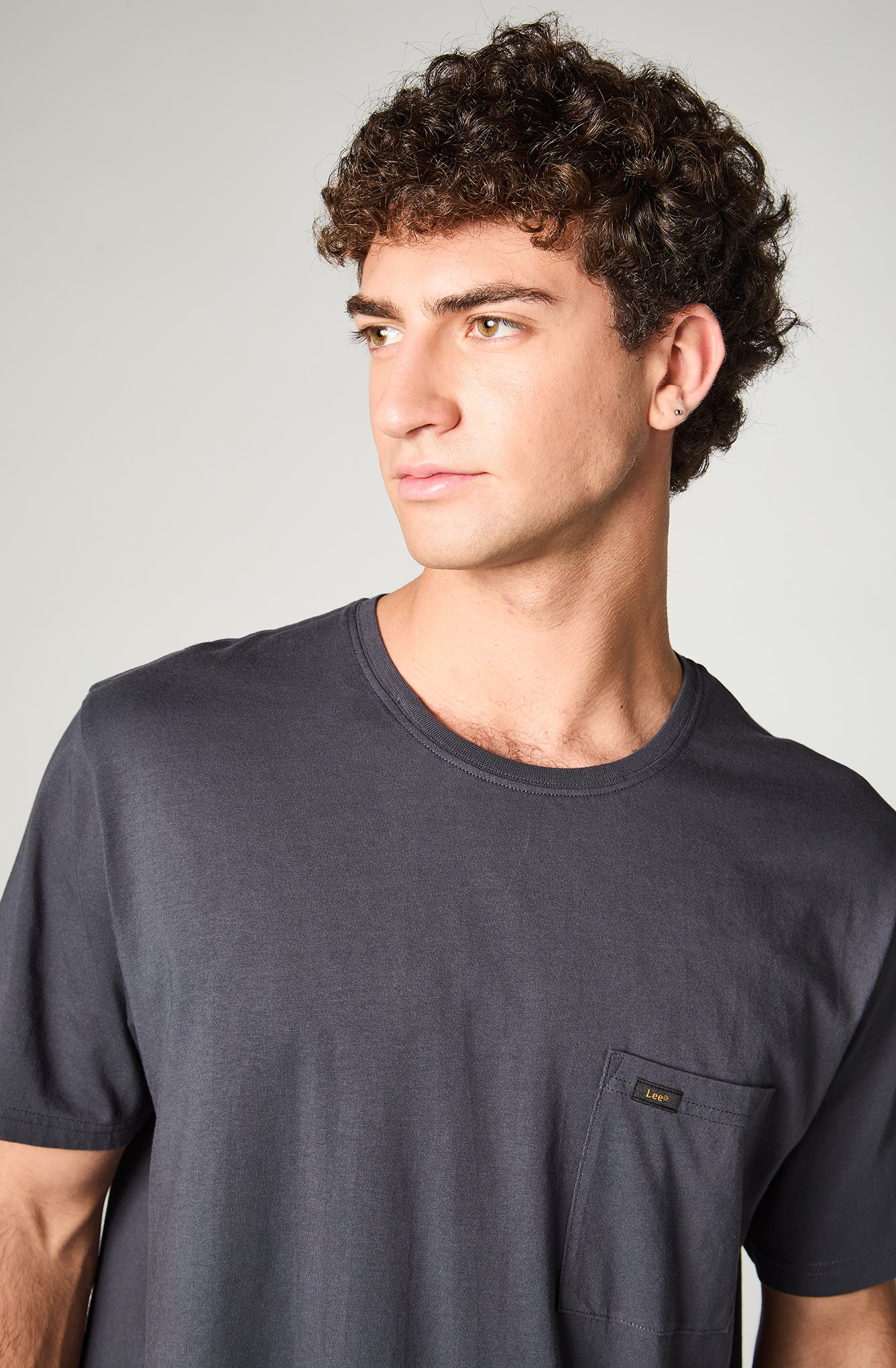 Polera Hombre Regular Stone Grey
