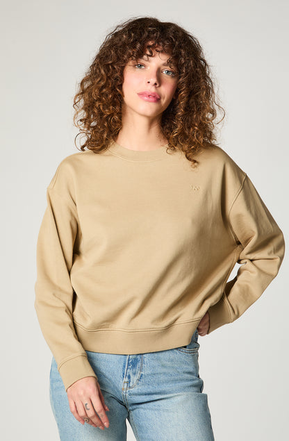 Poleron Mujer Basic Beige