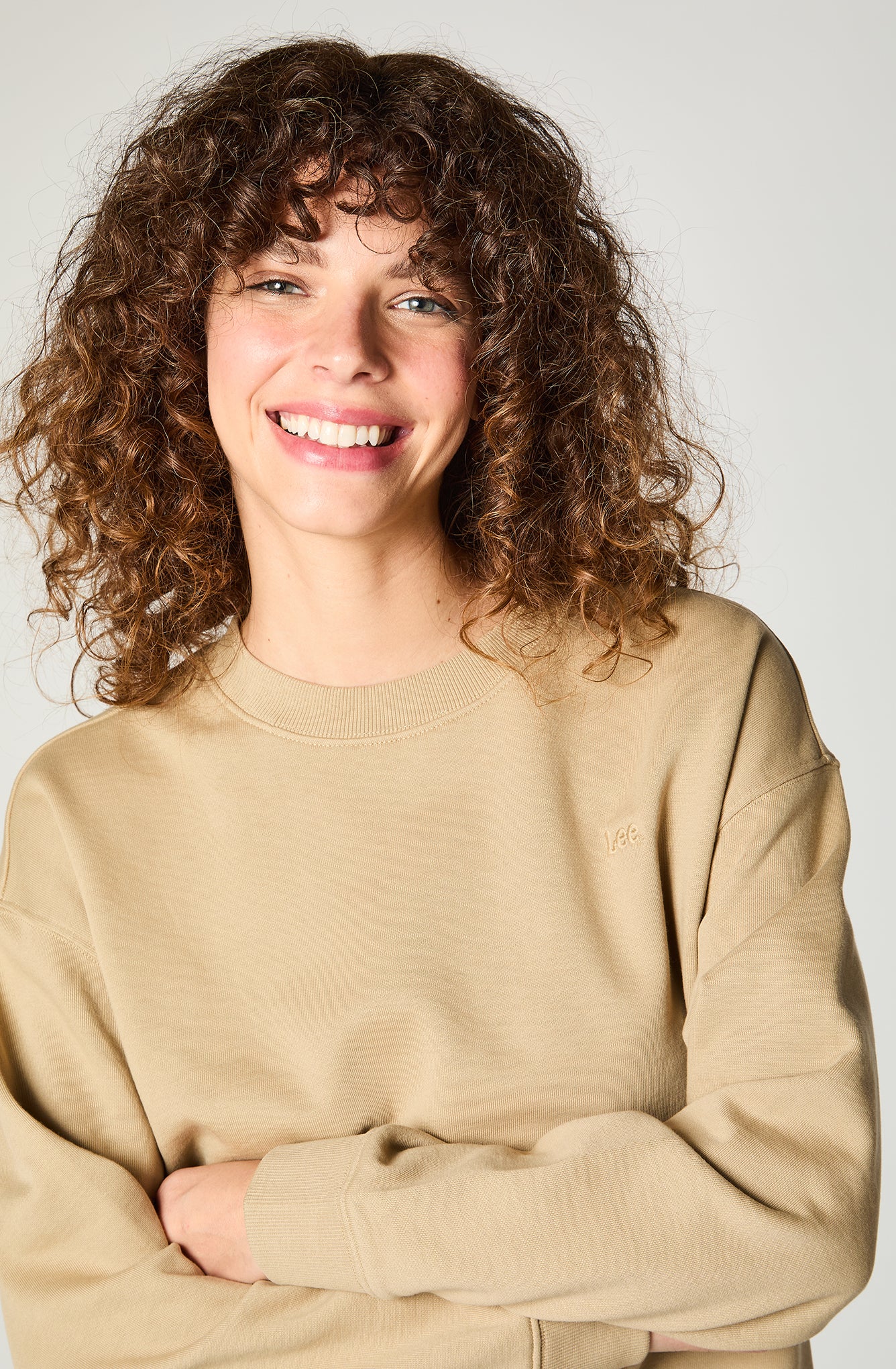 Poleron Mujer Basic Beige