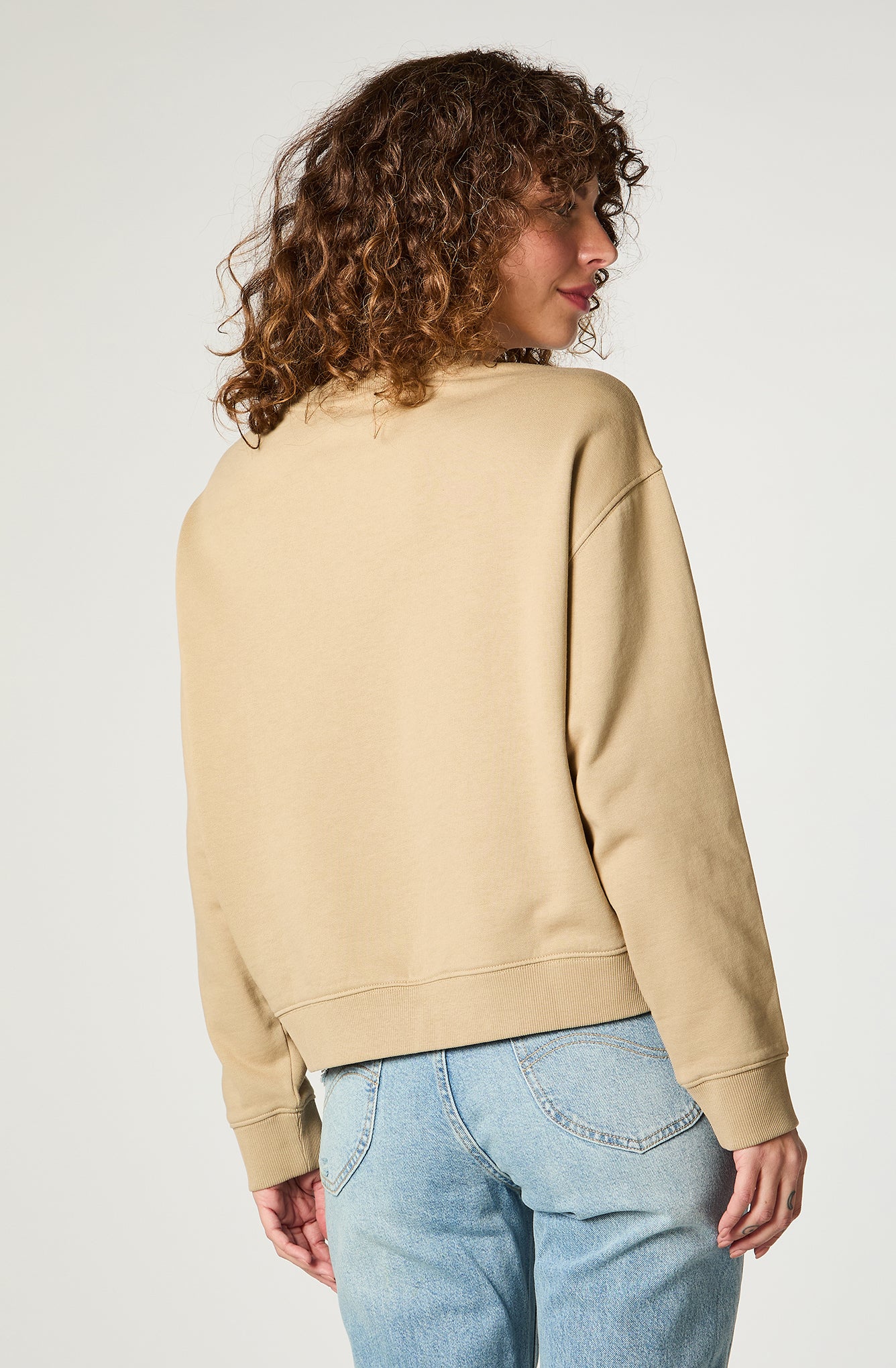 Poleron Mujer Basic Beige