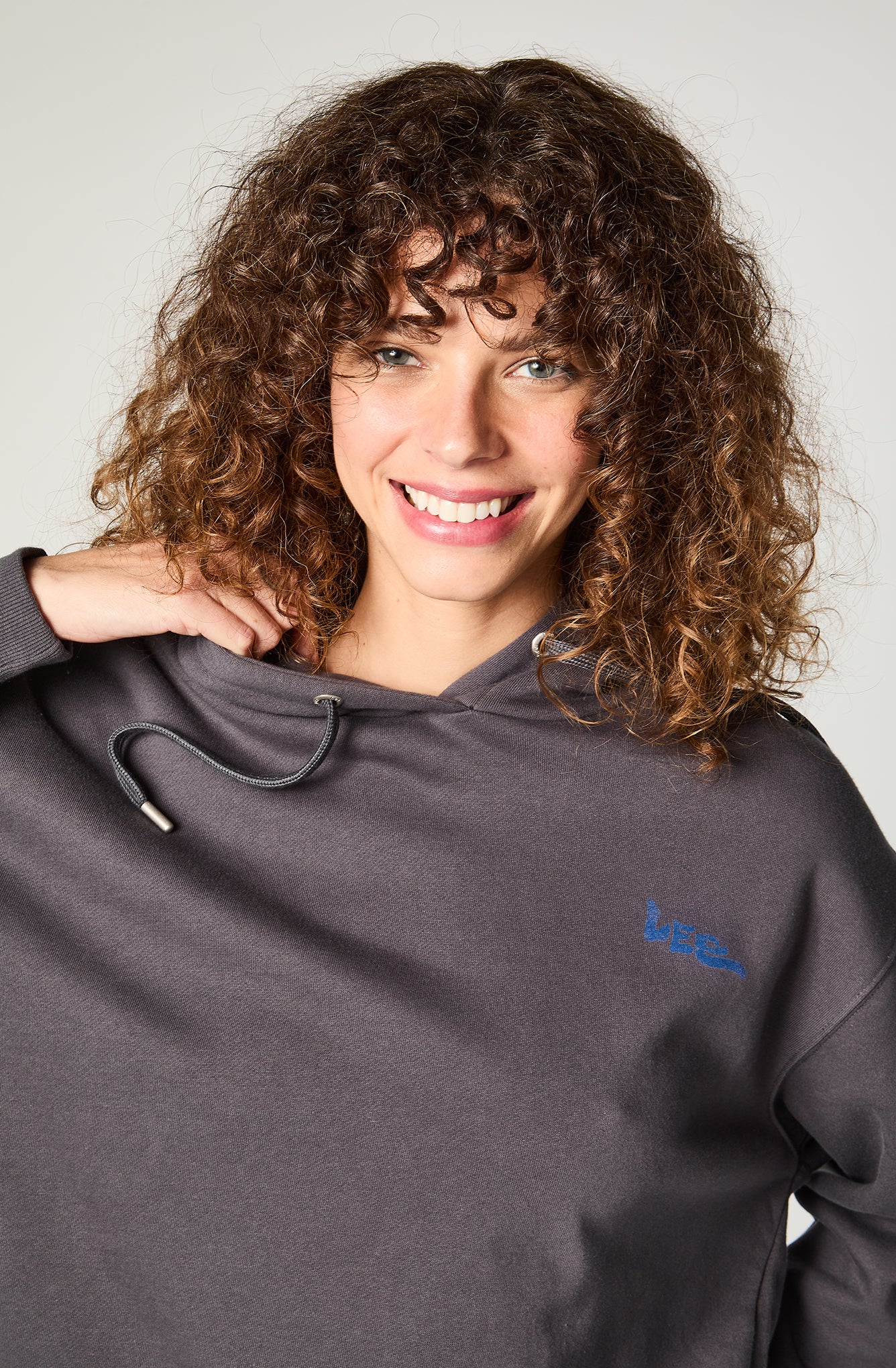 Camisa Mujer Sweatshirt Hoodie Relax Print  Marengo