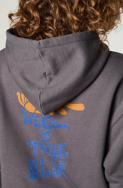Camisa Mujer Sweatshirt Hoodie Relax Print  Marengo