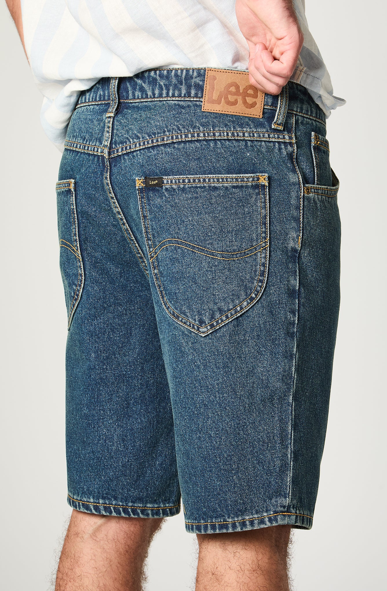 Short Hombre Denim Mid Blue