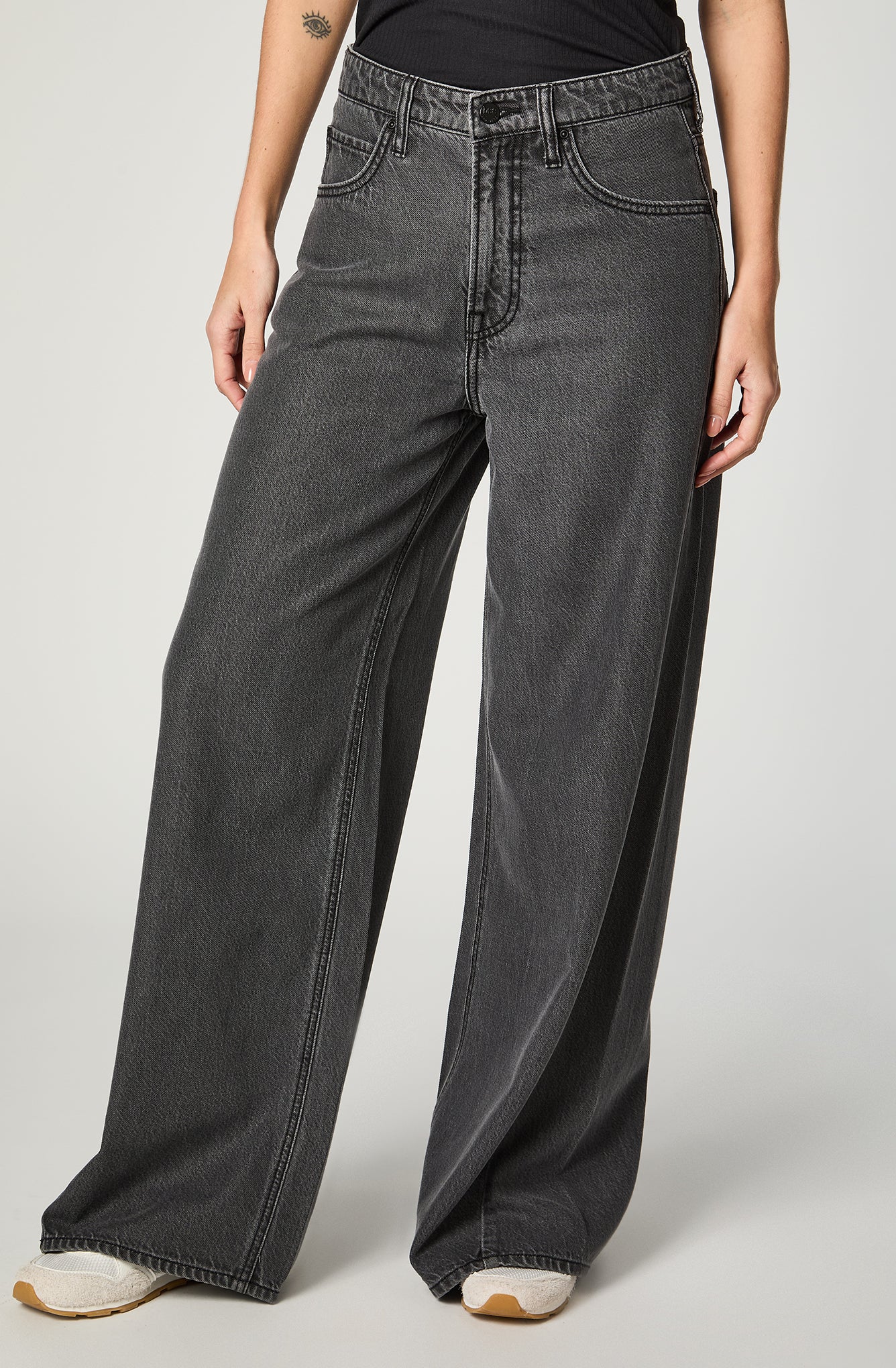 Jeans Mujer Wideleg Grey