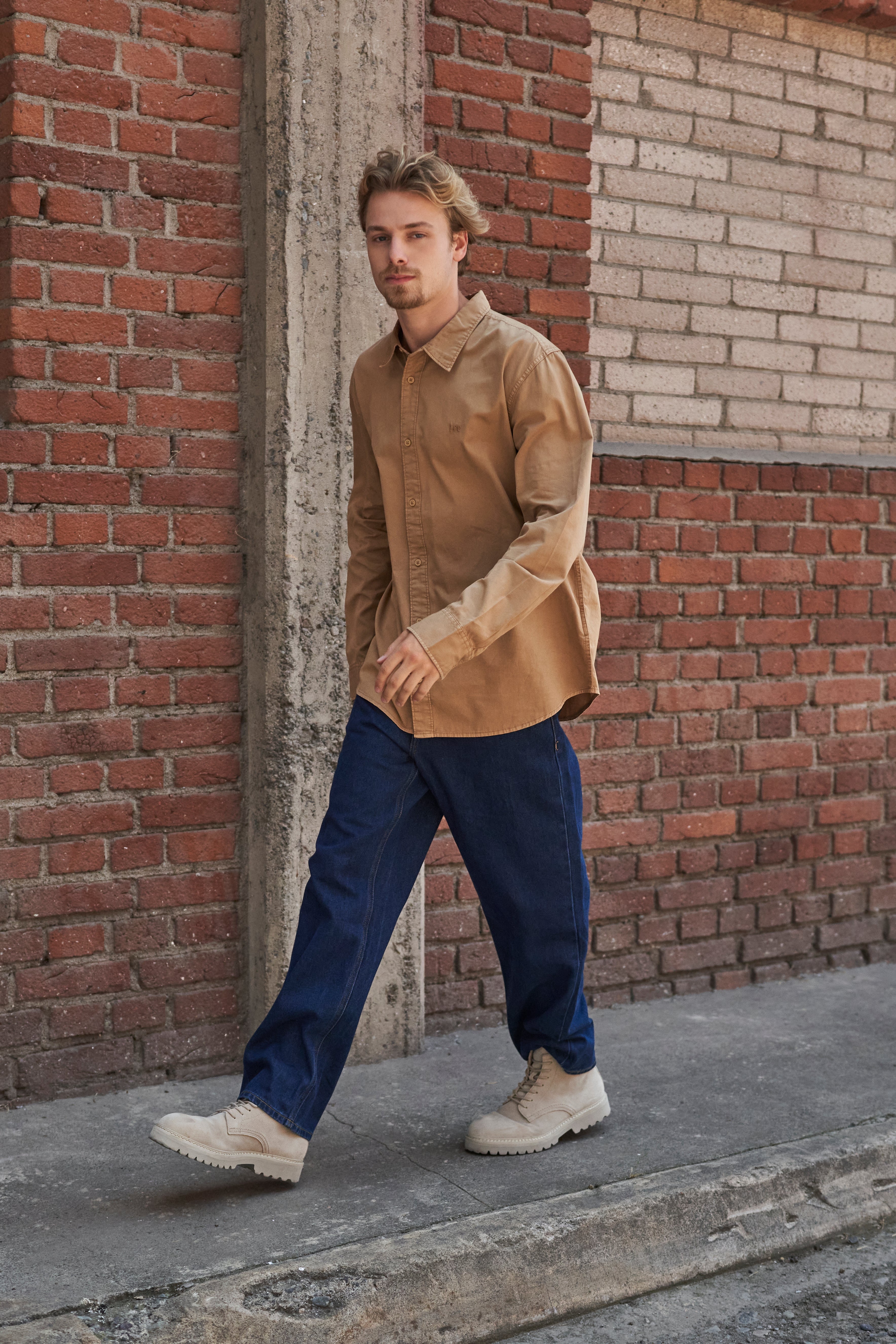 Jeans Lee Asher Loose Straight Fit Dark Indigo