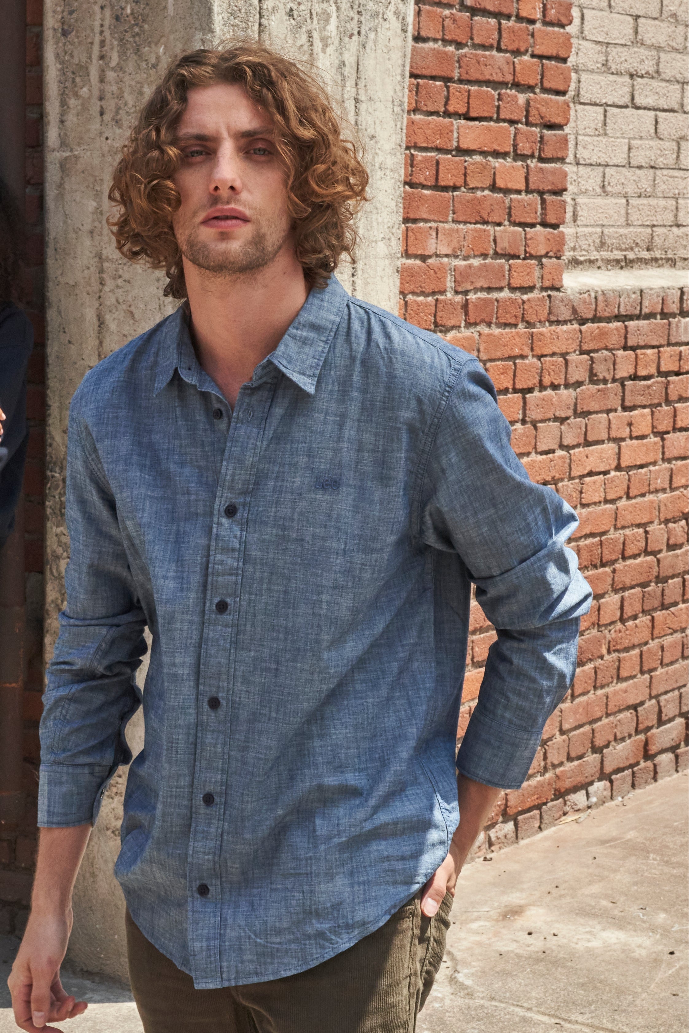 Camisa ML Hombre Clean Regular Celeste