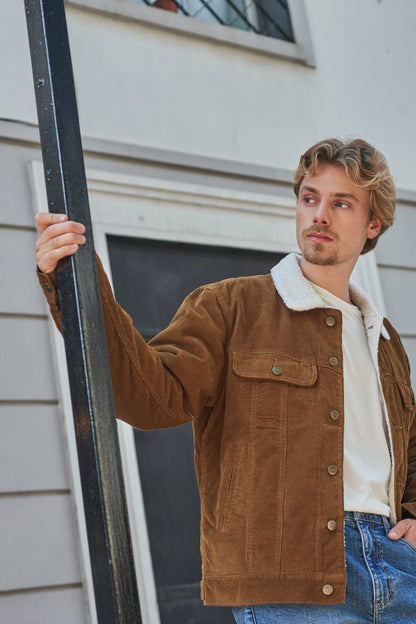 Chaqueta Hombre Regular Camel Cotele