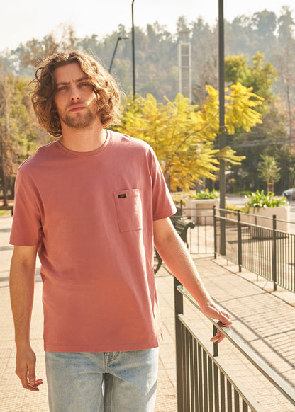 Polera Hombre 1 Pocket Regular Fit Rosa