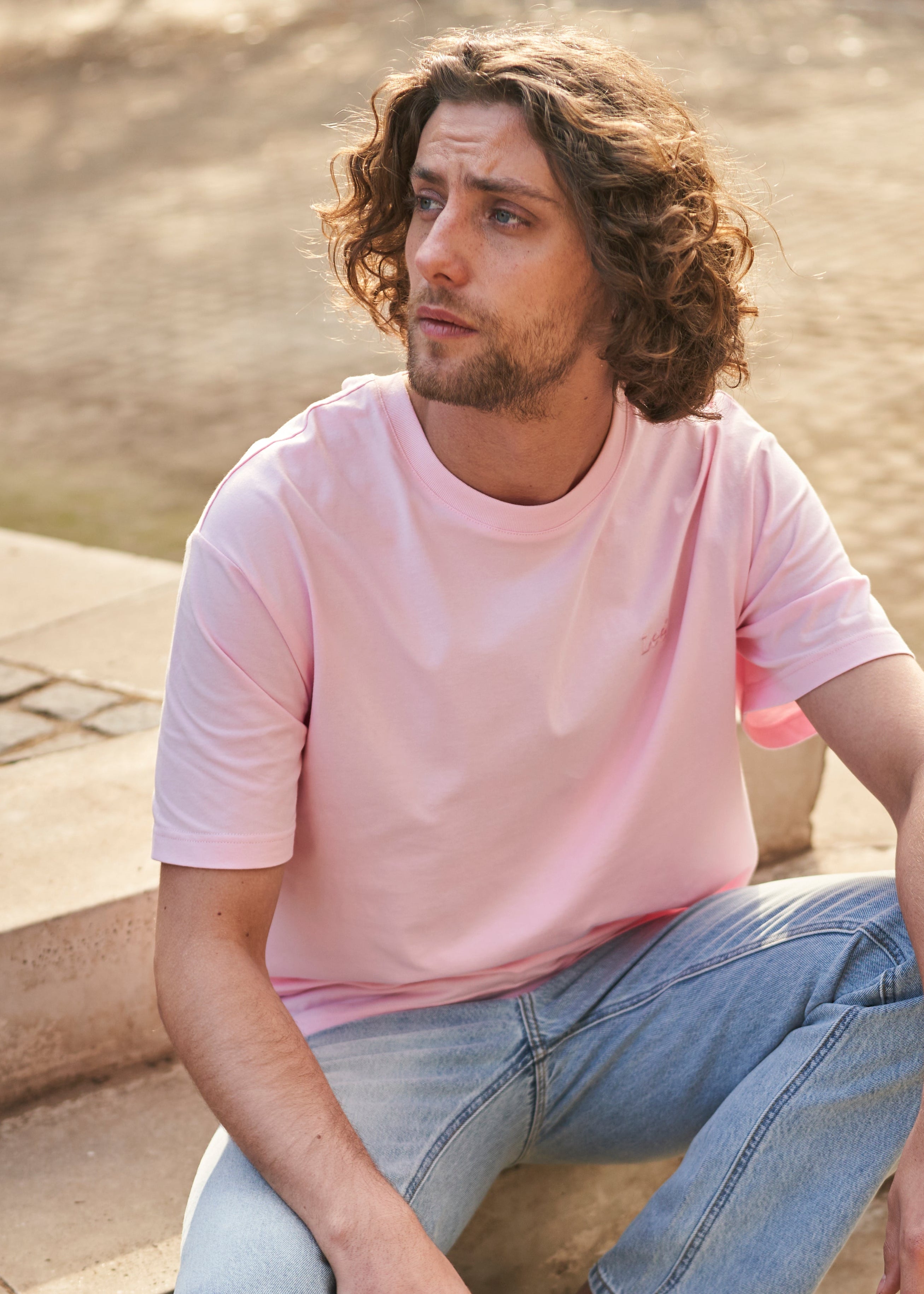 Polera Hombre  Regular Fit Rosado