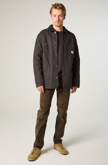 Chaqueta Hombre Loose Gris Canvas