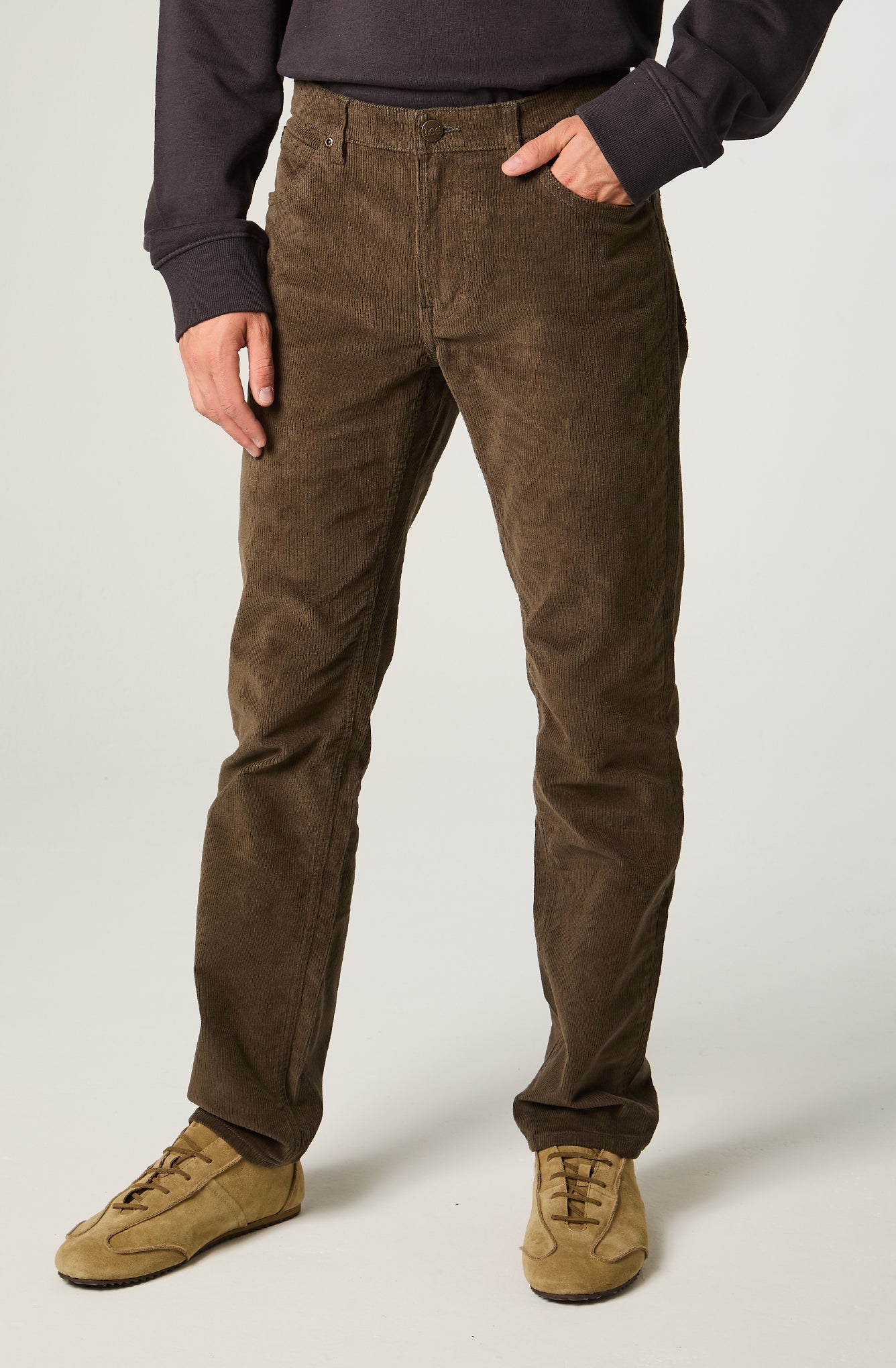 Pantalon Hombre Regular Verde Militar Daren Cotele