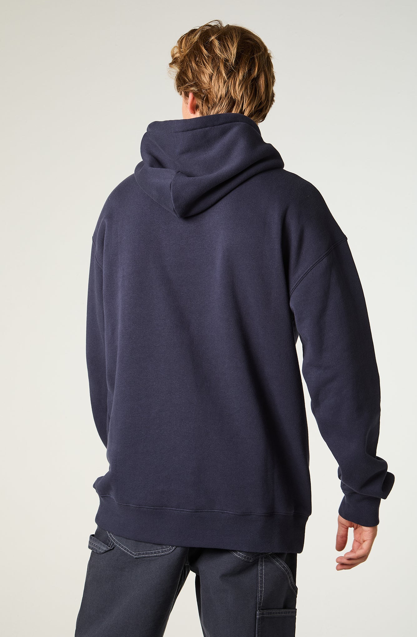 Poleron Hombre Loose Azul Hoodie