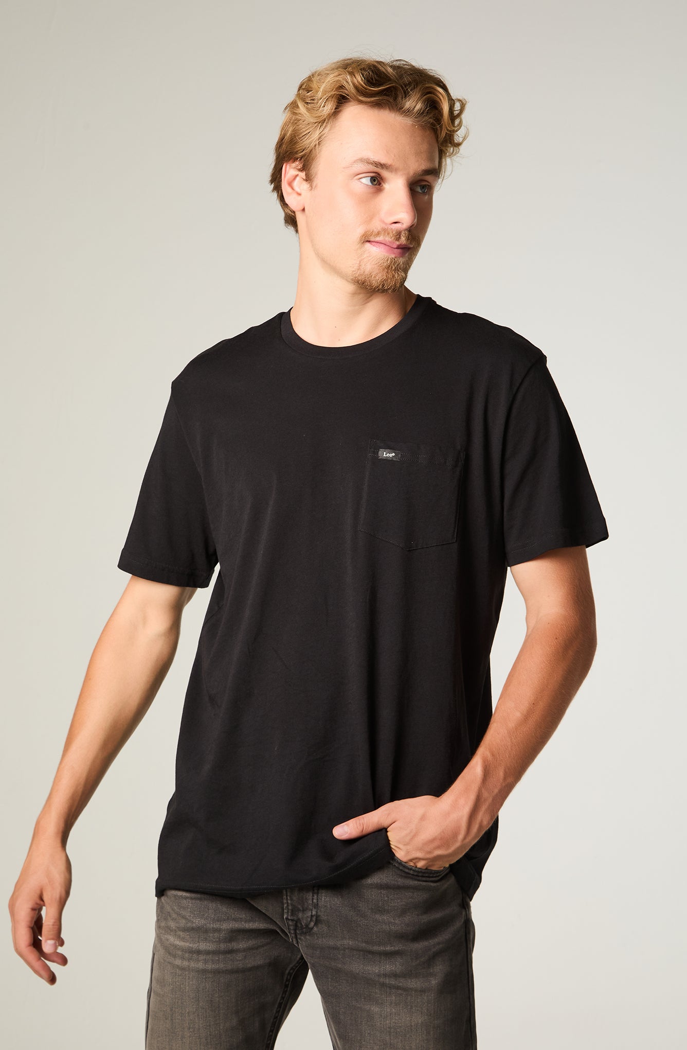 Polera Hombre Pocket Tee Negra