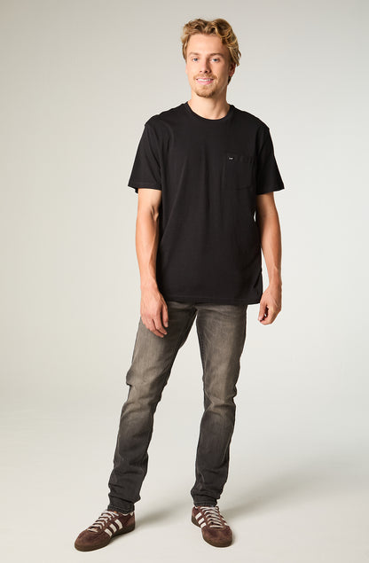 Jeans Hombre Luke Slim Tapered Fit Black Washed