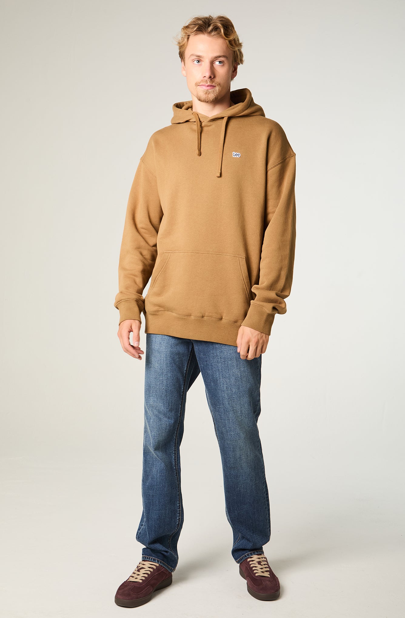 Poleron Hombre Loose Tostado Hoodie