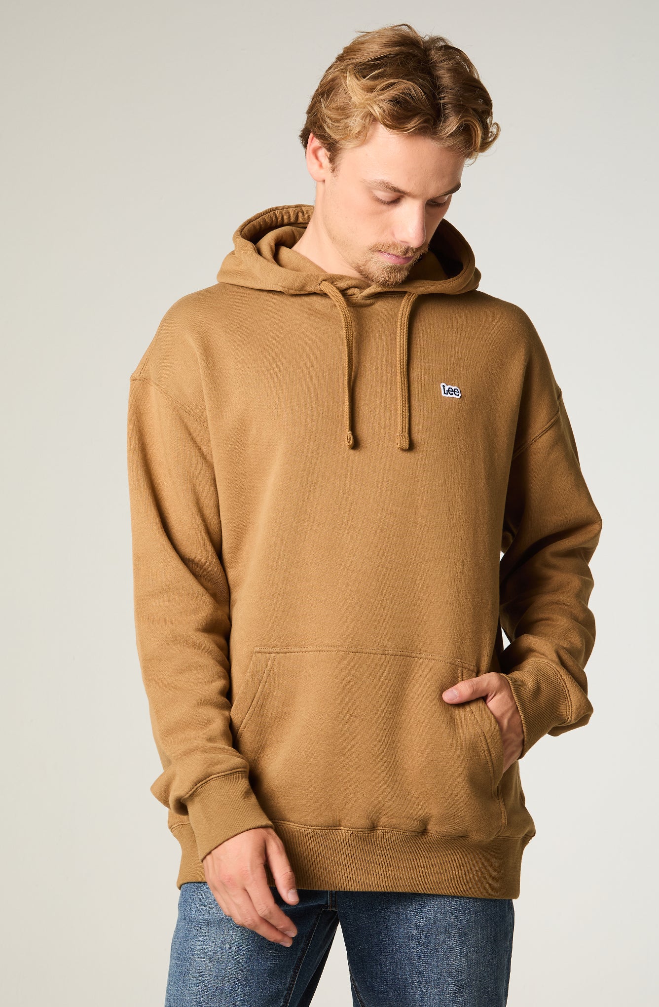 Poleron Hombre Loose Tostado Hoodie