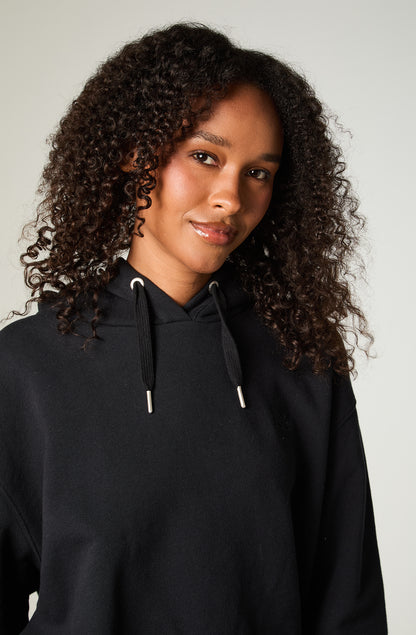 Poleron Mujer Regular Negro Hoodie