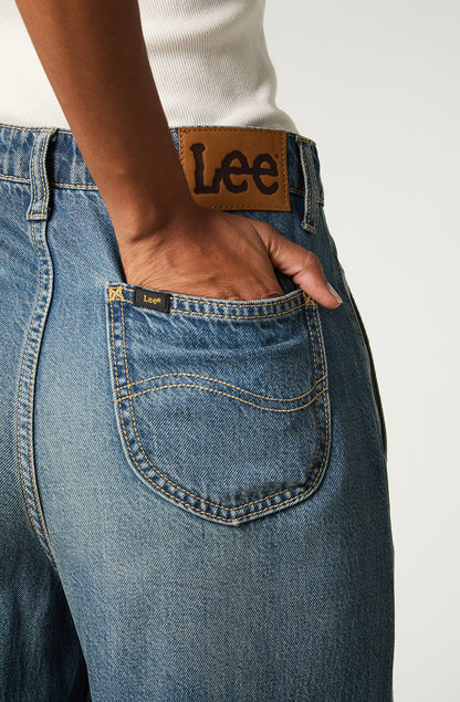 Jeans Mujer Relax Azul Claro Estela A Line