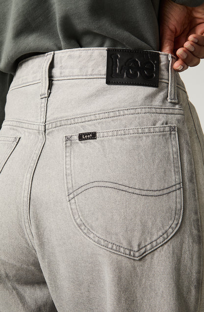 Jeans Mujer Barrel Gris Mr Loose