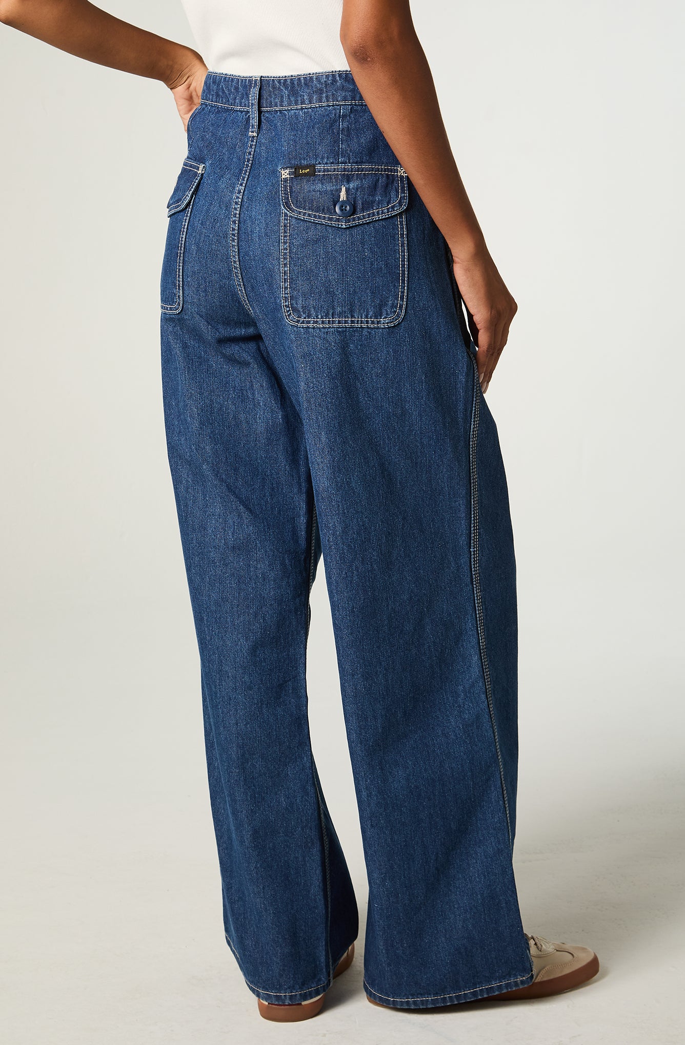 Jeans Mujer Straight Azul Baby A Line