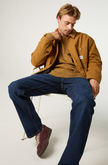 Chaqueta Hombre Loose Camel Canvas
