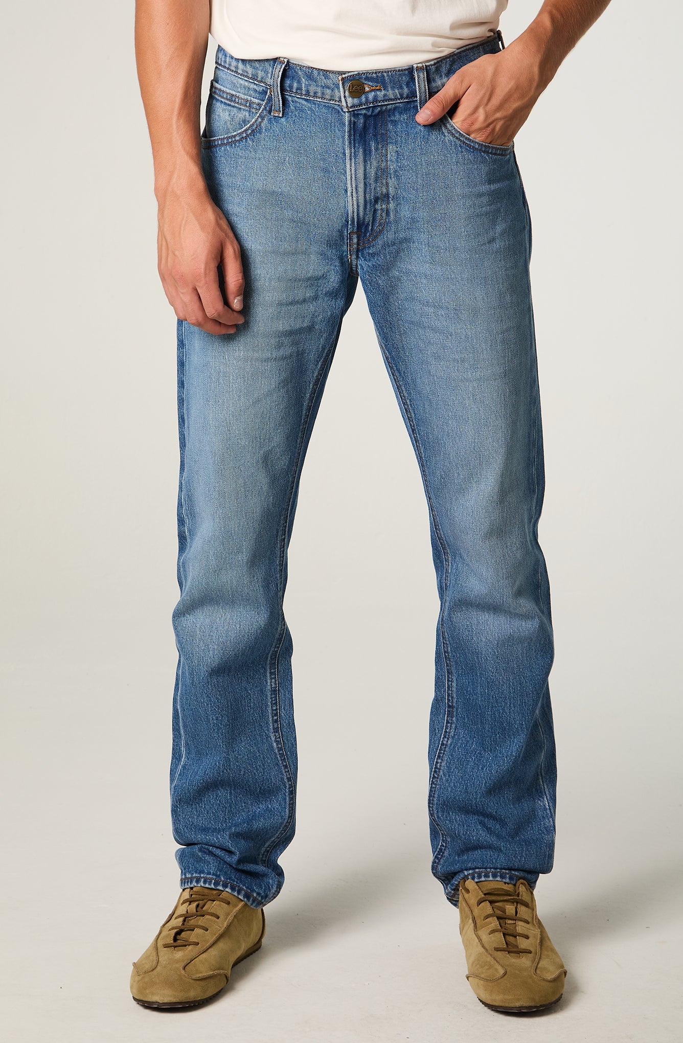 Jeans Hombre Daren Regular Straight Fit Stone