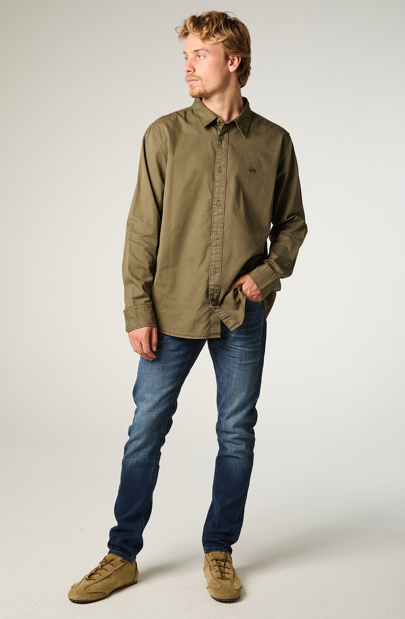 Jeans Hombre Luke Slim Tapered Fit Dark Washed