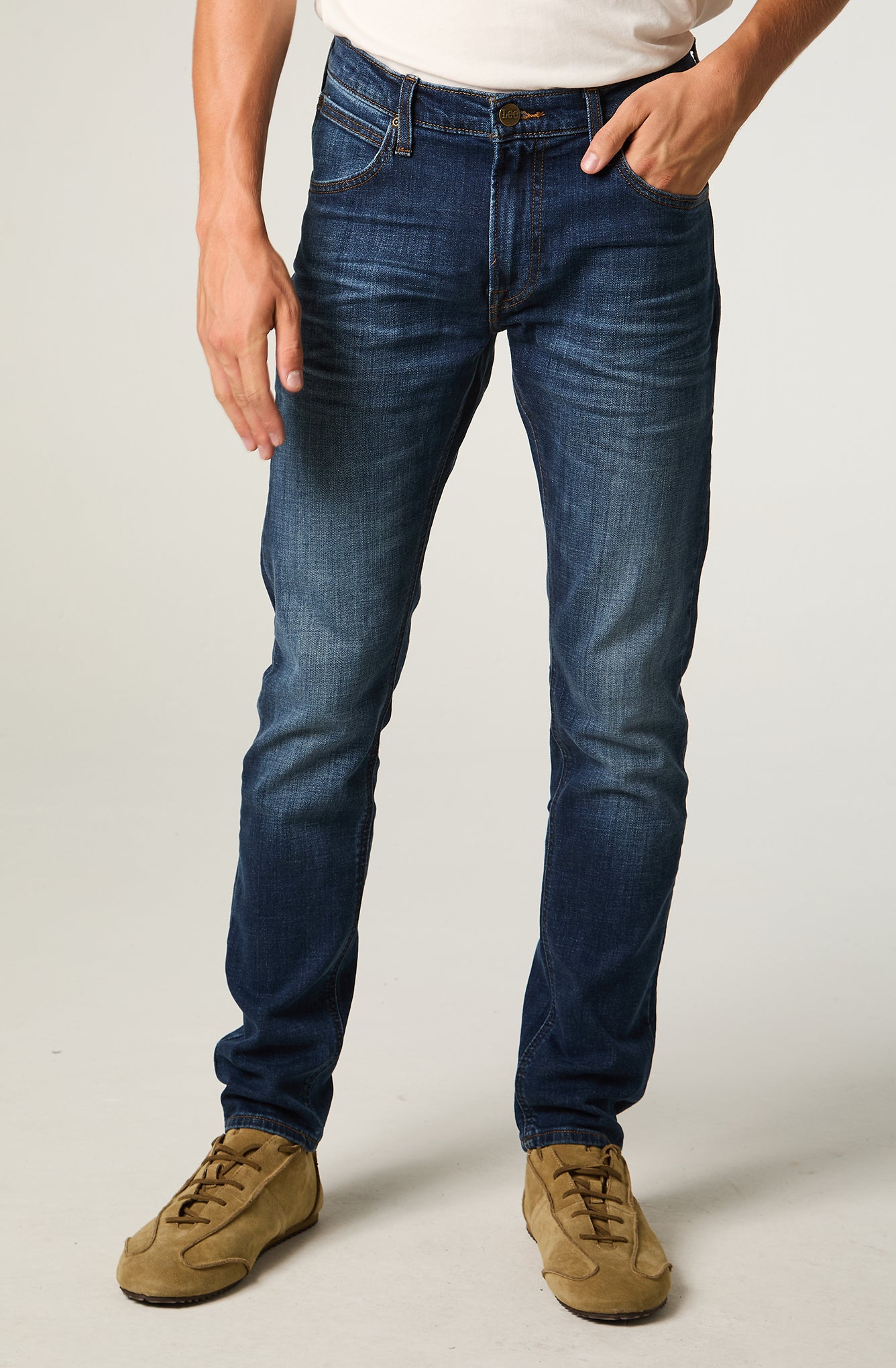 Jeans Hombre Luke Slim Tapered Fit Dark Washed
