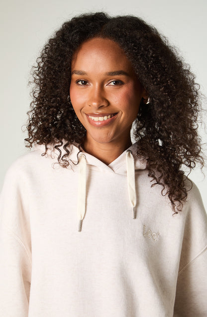 Poleron Mujer Regular Ecru Hoodie