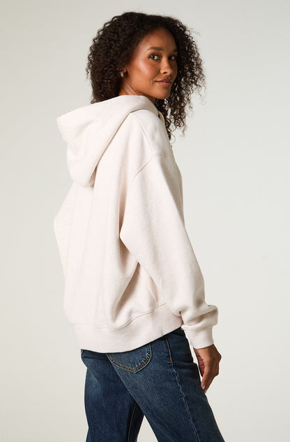Poleron Mujer Regular Ecru Hoodie