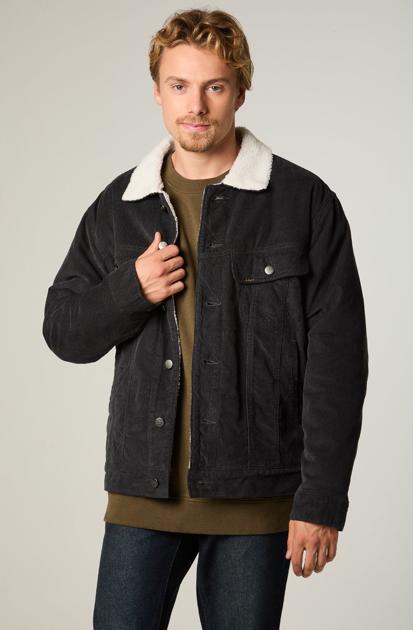 Chaqueta Hombre Regular Gris Cotele