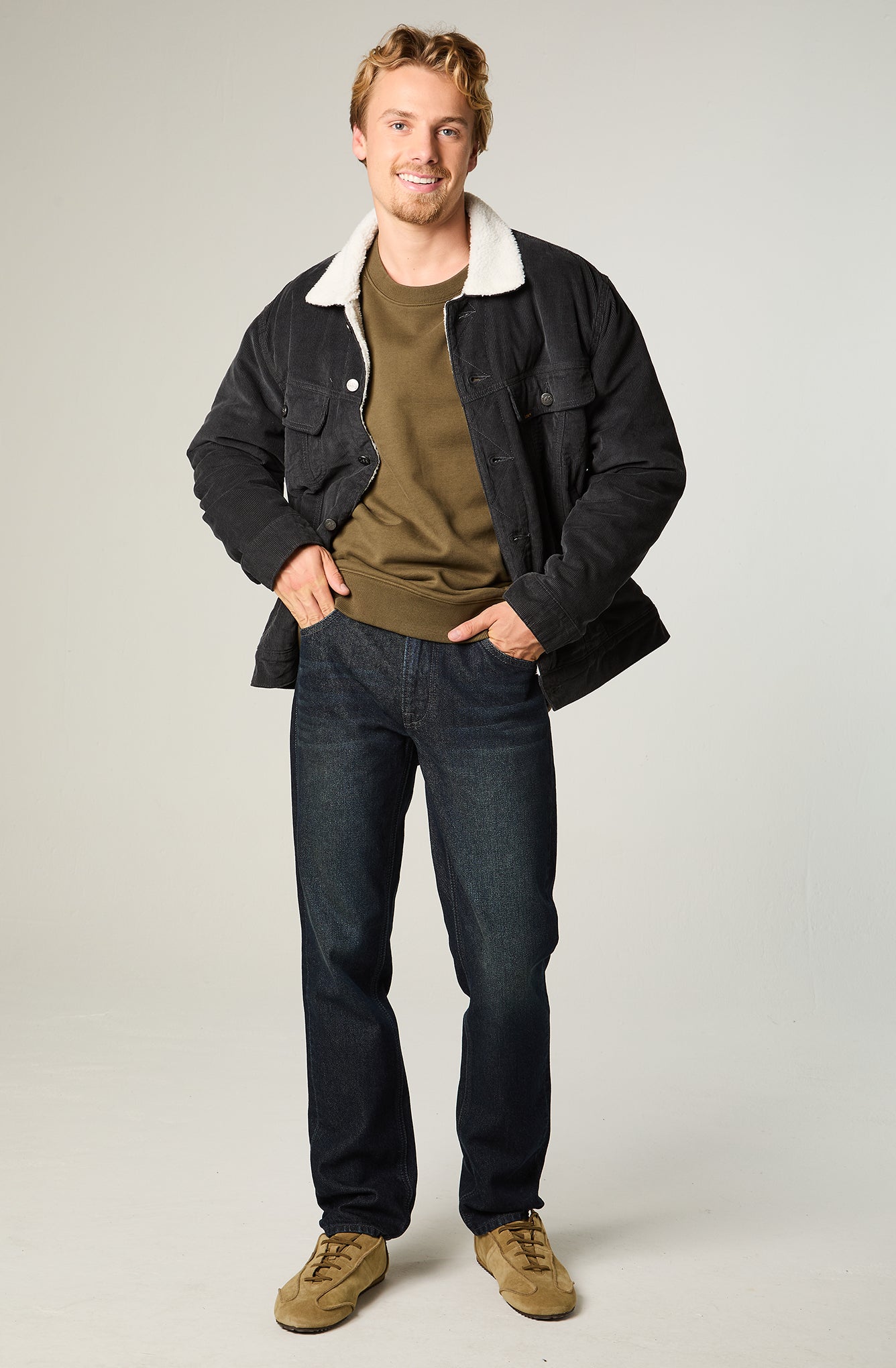 Jeans Hombre Straight Tiro Medio Raw Daren