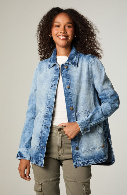 Chaqueta Lee Denim Washed Light Blue
