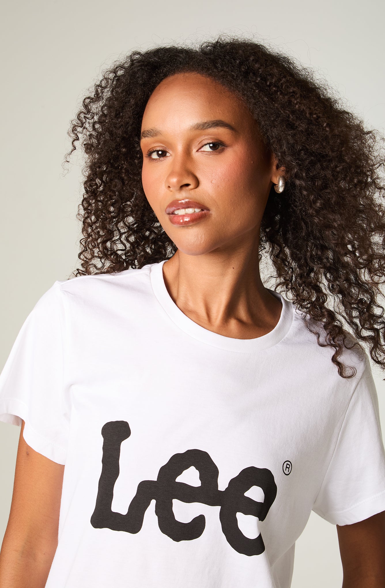 Polera Mujer Logo Lee Tee White
