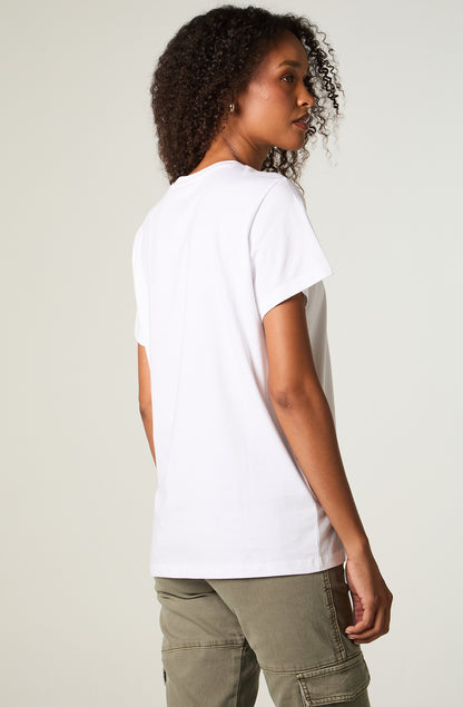 Polera Mujer Logo Lee Tee White