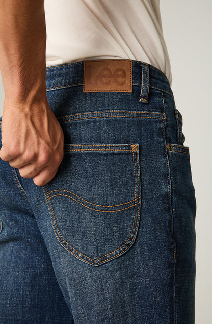Jeans Hombre Straight Tiro Alto Azul Brooklyn