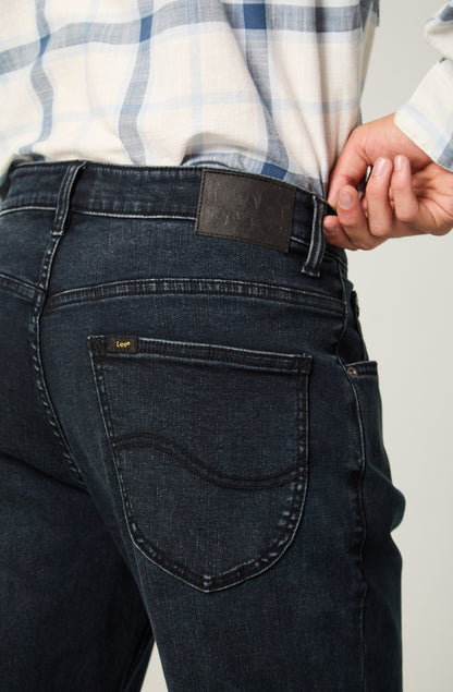 Jeans Hombre Straight Tiro Alto Azul Oscuro Brooklyn