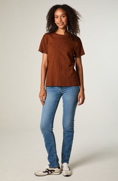 Polera Mc Mujer Regular Ladrillo Pocket Tee