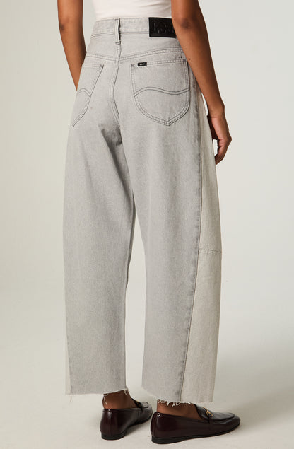 Jeans Mujer Barrel Gris Mr Loose